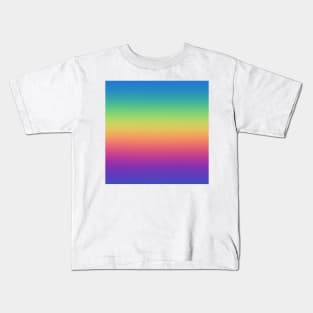 Vivid Rainbow Gradient Kids T-Shirt